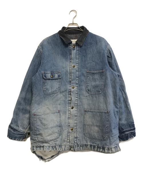 Sears（シアーズ）Sears (シアーズ) 裏地ブランケットデニムカバーオール インディゴ サイズ:不明の古着・服飾アイテム