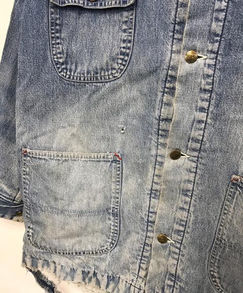 Sears（シアーズ）Sears (シアーズ) 裏地ブランケットデニムカバーオール インディゴ サイズ:不明の古着・服飾アイテム