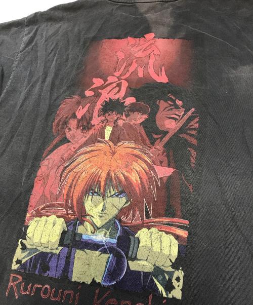 アニメーションTシャツ（アニメーションTシャツ）アニメーションTシャツ (アニメーションTシャツ) 00s るろうに剣心(るろうにけんしん) アニメーションTシャツ ブラック サイズ:Ｍの古着・服飾アイテム