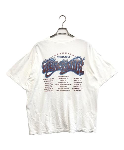 バンドTシャツ（バンドTシャツ）バンドTシャツ (バンドTシャツ) 12s AEROSMITH(エアロスミス) バンドTシャツ ホワイト サイズ:XLの古着・服飾アイテム