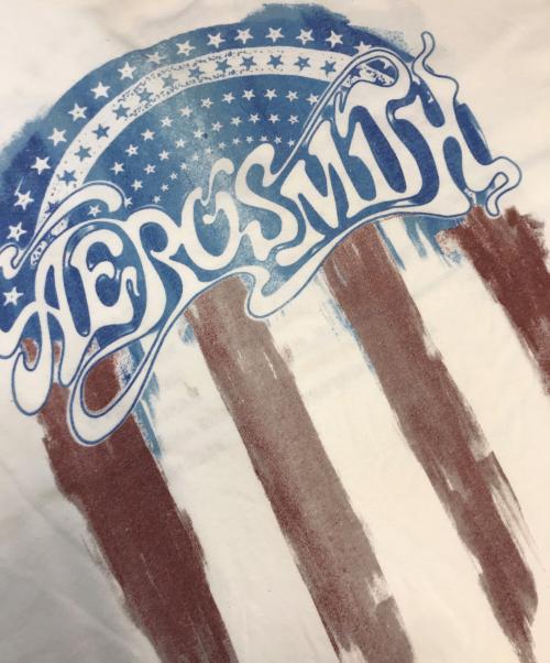 バンドTシャツ（バンドTシャツ）バンドTシャツ (バンドTシャツ) 12s AEROSMITH(エアロスミス) バンドTシャツ ホワイト サイズ:XLの古着・服飾アイテム