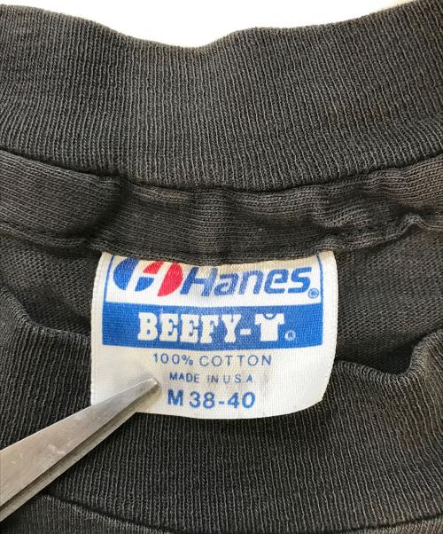 Hanes（ヘインズ）Hanes (ヘインズ) プリントTシャツ ブラック サイズ:Ｍの古着・服飾アイテム