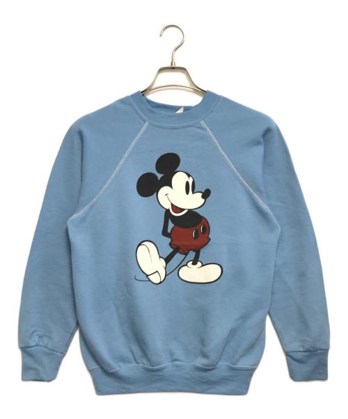 DISNEY（ディズニー）DISNEY (ディズニー) ラグランスウェット スカイブルー サイズ:MEDIUMの古着・服飾アイテム