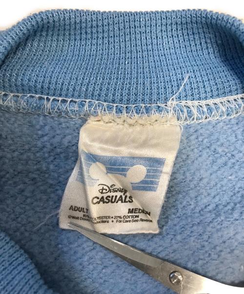 DISNEY（ディズニー）DISNEY (ディズニー) ラグランスウェット スカイブルー サイズ:MEDIUMの古着・服飾アイテム