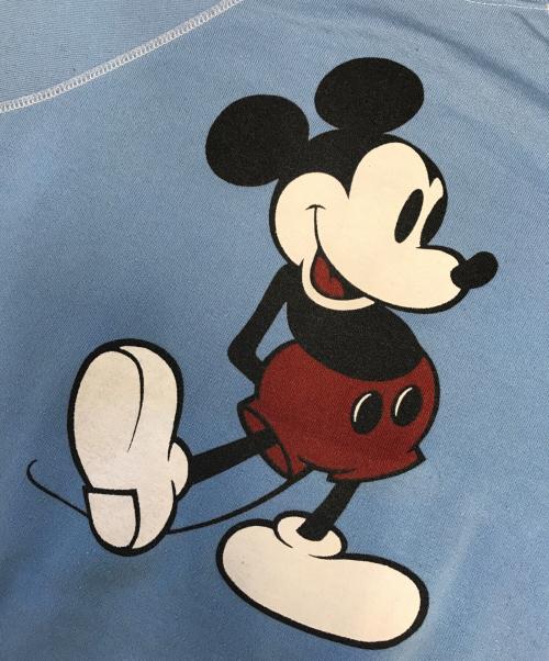 DISNEY（ディズニー）DISNEY (ディズニー) ラグランスウェット スカイブルー サイズ:MEDIUMの古着・服飾アイテム