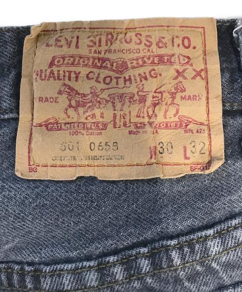 LEVI'S（リーバイス）LEVI'S (リーバイス) 先染めブラックデニム ブラック サイズ:W30 L32の古着・服飾アイテム