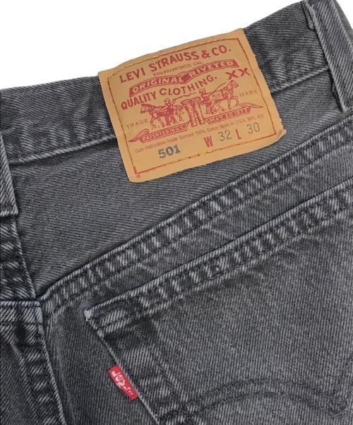 LEVI'S（リーバイス）LEVI'S (リーバイス) 後染めブラックデニム ブラック サイズ:W32 L30の古着・服飾アイテム