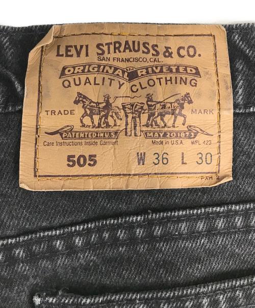 LEVI'S（リーバイス）LEVI'S (リーバイス) 後染めブラックデニム ブラック サイズ:W36 L30の古着・服飾アイテム