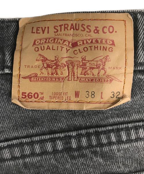 LEVI'S（リーバイス）LEVI'S (リーバイス) 後染めブラックデニム ブラック サイズ:W38 L32の古着・服飾アイテム
