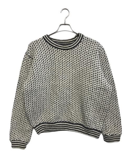 L.L.Bean（エルエルビーン）L.L.Bean (エルエルビーン) バーズアイニット ホワイト サイズ:Lの古着・服飾アイテム