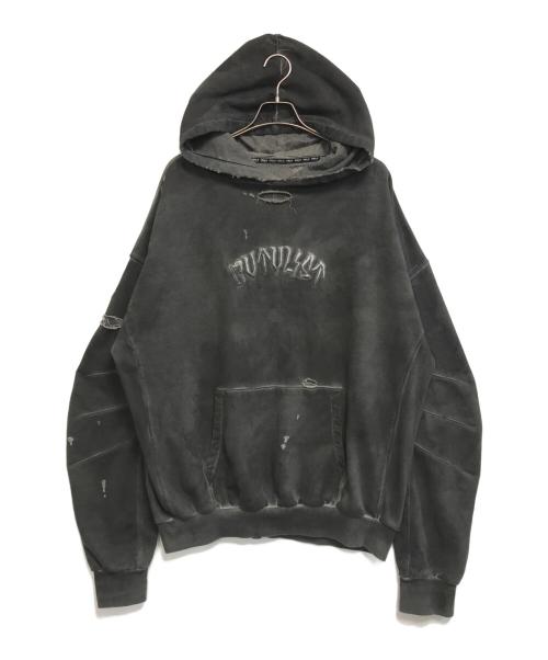 CVTVLIST（カタリスト）CVTVLIST (カタリスト) ダメージ加工プルオーバーパーカー ブラック サイズ:SIZE 1の古着・服飾アイテム