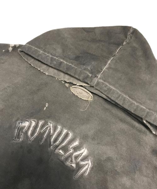 CVTVLIST（カタリスト）CVTVLIST (カタリスト) ダメージ加工プルオーバーパーカー ブラック サイズ:SIZE 1の古着・服飾アイテム