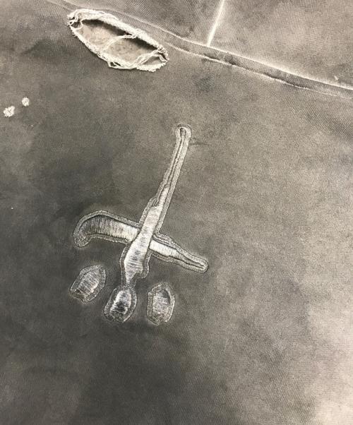 CVTVLIST（カタリスト）CVTVLIST (カタリスト) ダメージ加工プルオーバーパーカー ブラック サイズ:SIZE 1の古着・服飾アイテム