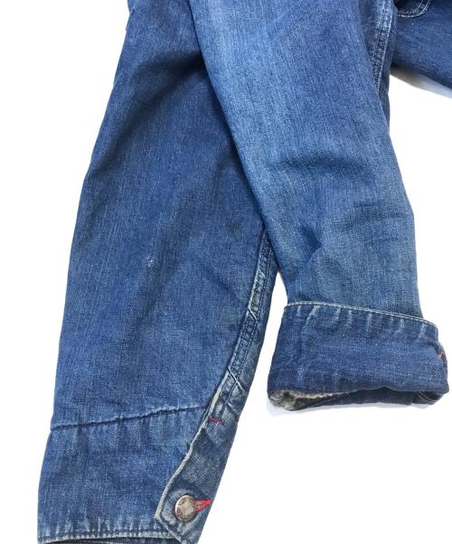 VINTAGE（ヴィンテージ）VINTAGE (ヴィンテージ) 裏地ブランケットデニムカバーオール インディゴ サイズ:表記なしの古着・服飾アイテム