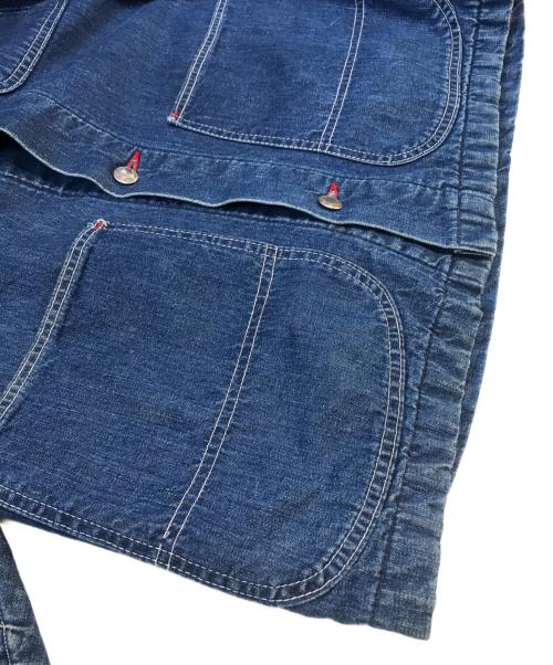 VINTAGE（ヴィンテージ）VINTAGE (ヴィンテージ) 裏地ブランケットデニムカバーオール インディゴ サイズ:表記なしの古着・服飾アイテム