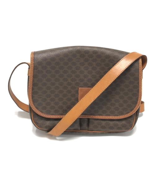 CELINE（セリーヌ）CELINE (セリーヌ) マカダム柄ショルダーバッグ ブラウン サイズ:表記なしの古着・服飾アイテム