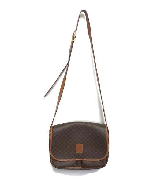CELINE（セリーヌ）CELINE (セリーヌ) マカダム柄ショルダーバッグ ブラウン サイズ:表記なしの古着・服飾アイテム