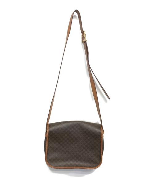 CELINE（セリーヌ）CELINE (セリーヌ) マカダム柄ショルダーバッグ ブラウン サイズ:表記なしの古着・服飾アイテム