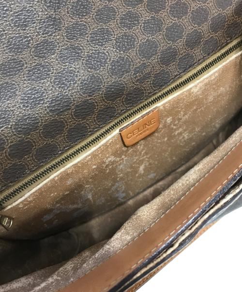 CELINE（セリーヌ）CELINE (セリーヌ) マカダム柄ショルダーバッグ ブラウン サイズ:表記なしの古着・服飾アイテム