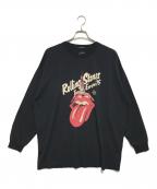 Hysteric Glamour×THE ROLLING STONESヒステリックグラマー×ザ ローリングストーンズ）の古着「ロングスリーブカットソー」｜ブラック