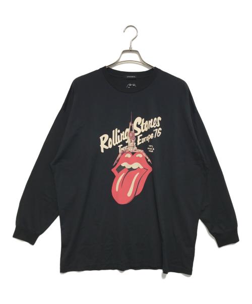 Hysteric Glamour（ヒステリックグラマー）Hysteric Glamour (ヒステリックグラマー) THE ROLLING STONES (ザ ローリングストーンズ) ロングスリーブカットソー ブラック サイズ:FREEの古着・服飾アイテム