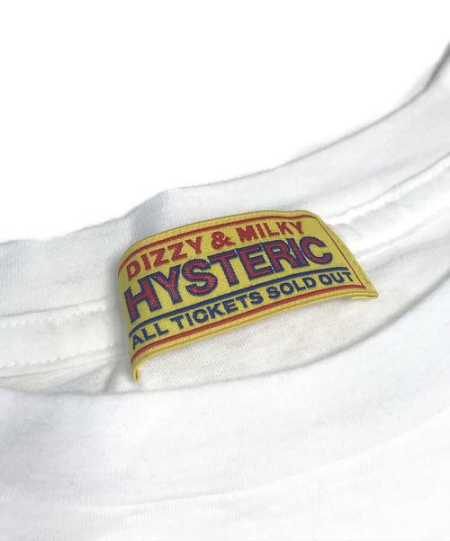 Hysteric Glamour（ヒステリックグラマー）Hysteric Glamour (ヒステリックグラマー) LEATHER WOMAN オーバーサイズTシャツ ホワイト サイズ:Freeの古着・服飾アイテム