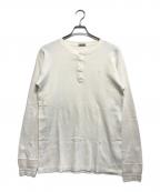 brithches great outdoorブリッチズ グレイト アウトドアーズ）の古着「ヘンリーネックカットソー」｜ホワイト