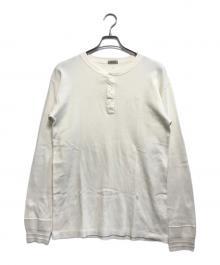 brithches great outdoor（ブリッチズ グレイト アウトドアーズ）の古着「ヘンリーネックカットソー」｜ホワイト