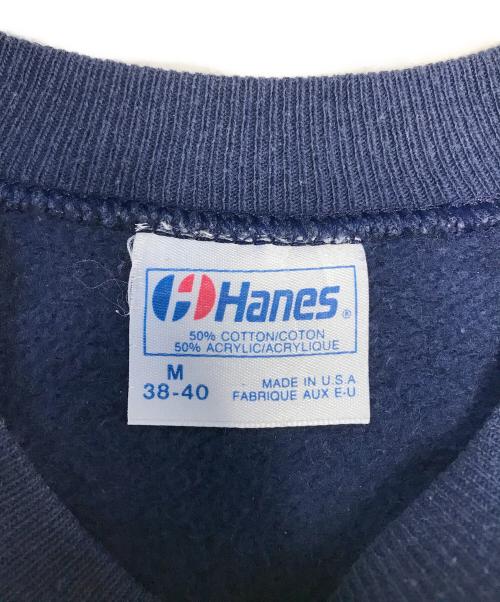 Hanes（ヘインズ）Hanes (ヘインズ) VANS (バンズ) ラグランスウェット ネイビー サイズ:Mの古着・服飾アイテム
