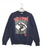 VANSバンズ）の古着「プリントスウェット」｜ネイビー