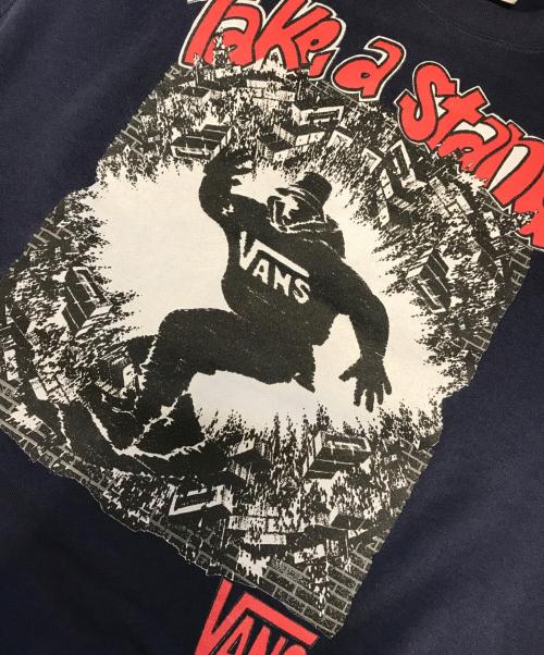 VANS（バンズ）VANS (バンズ) プリントスウェット ネイビー サイズ:Lの古着・服飾アイテム