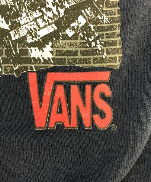 VANS（バンズ）VANS (バンズ) プリントスウェット ネイビー サイズ:Lの古着・服飾アイテム
