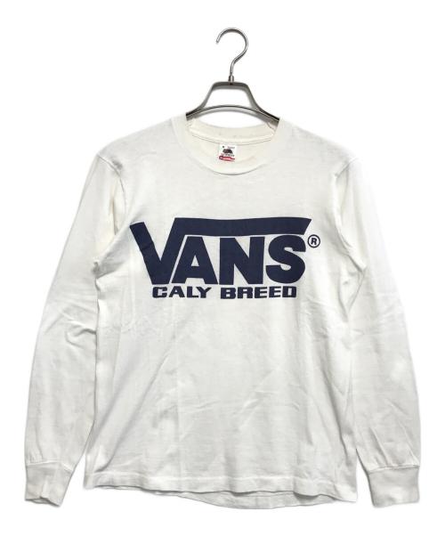 FRUIT OF THE LOOM（フルーツオブザルーム）FRUIT OF THE LOOM (フルーツオブザルーム) VANS (バンズ) ロングスリーブTシャツ ホワイト サイズ:Mの古着・服飾アイテム