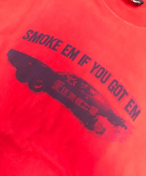 FUCT（ファクト）FUCT (ファクト) プリントTシャツ レッド サイズ:Lの古着・服飾アイテム