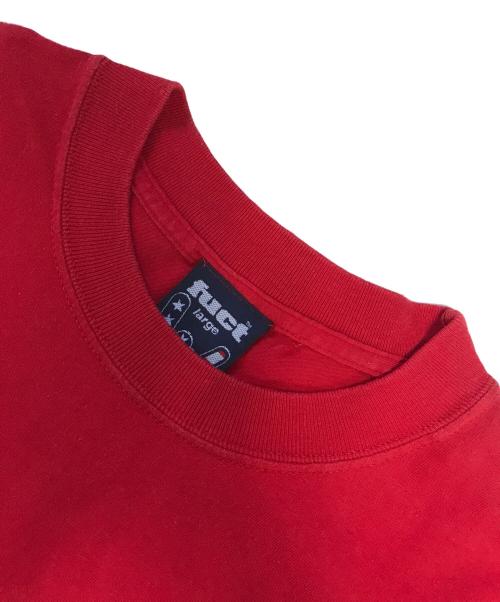 FUCT（ファクト）FUCT (ファクト) プリントTシャツ レッド サイズ:Lの古着・服飾アイテム