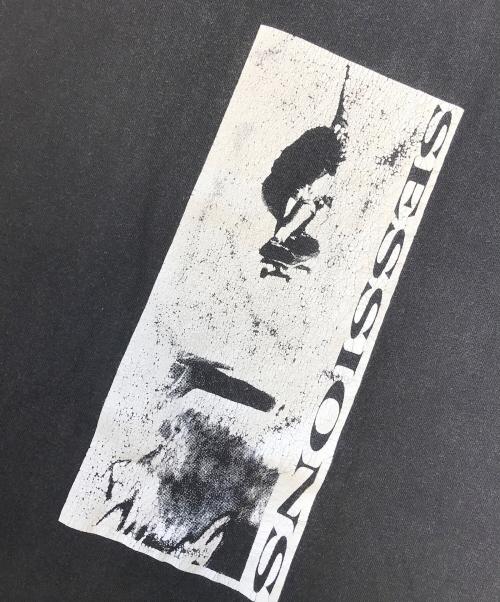 SESSIONS（セッションズ）SESSIONS (セッションズ) プリントTシャツ ブラック サイズ:Mの古着・服飾アイテム