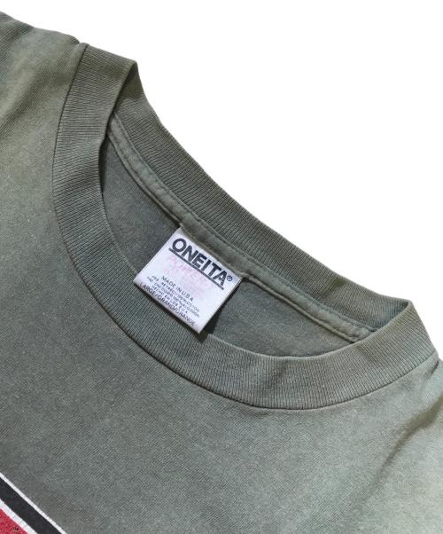 ONEITA（オニータ）ONEITA (オニータ) プリントTシャツ グリーン サイズ:LARGEの古着・服飾アイテム