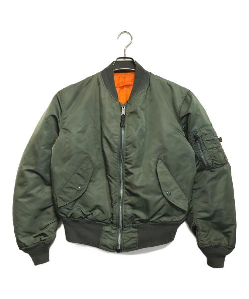 ALPHA INDUSTRIES（アルファインダストリーズ）ALPHA INDUSTRIES (アルファインダストリーズ) MA-1ジャケット カーキ サイズ:MEDIUMの古着・服飾アイテム