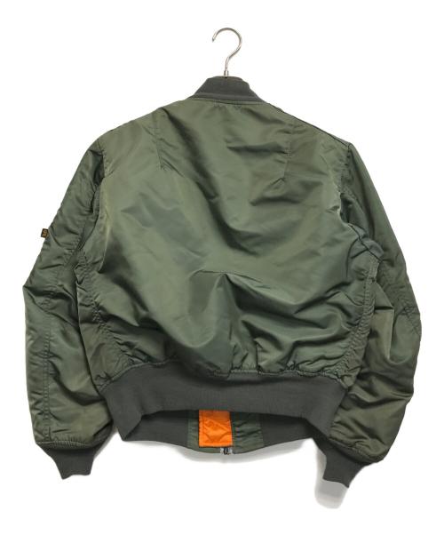 ALPHA INDUSTRIES（アルファインダストリーズ）ALPHA INDUSTRIES (アルファインダストリーズ) MA-1ジャケット カーキ サイズ:MEDIUMの古着・服飾アイテム