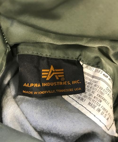 ALPHA INDUSTRIES（アルファインダストリーズ）ALPHA INDUSTRIES (アルファインダストリーズ) MA-1ジャケット カーキ サイズ:MEDIUMの古着・服飾アイテム