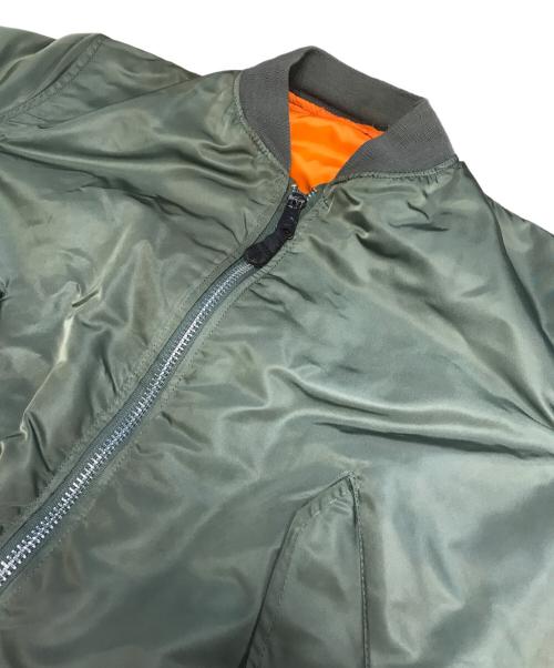 ALPHA INDUSTRIES（アルファインダストリーズ）ALPHA INDUSTRIES (アルファインダストリーズ) MA-1ジャケット カーキ サイズ:MEDIUMの古着・服飾アイテム