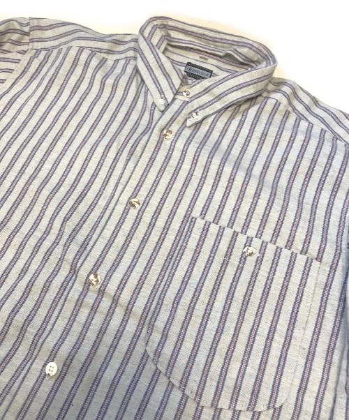BONEVILLE（ボンネビル）BONEVILLE (ボンネビル) ストライプシャツ グレー サイズ:48の古着・服飾アイテム