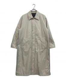 BOSS HUGO BOSS（ボス ヒューゴボス）の古着「中綿ステンカラーコート」｜ベージュ