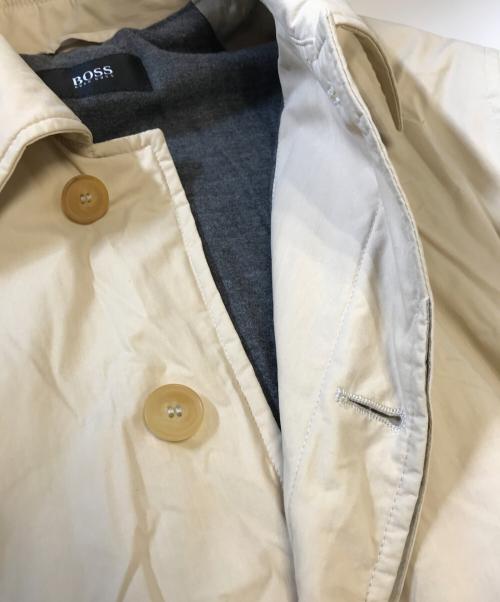 BOSS HUGO BOSS（ボス ヒューゴボス）BOSS HUGO BOSS (ボス ヒューゴボス) 中綿ステンカラーコート ベージュ サイズ:48の古着・服飾アイテム