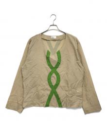 RANDY（ランディー）の古着「ナイロンプルオーバー」｜ベージュ