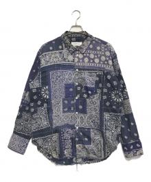 MIYAGIHIDETAKA（ミヤギヒデタカ）の古着「BANDANA shirt」｜ネイビー