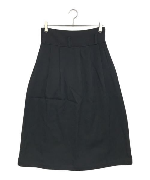 COMME des GARCONS（コムデギャルソン）COMME des GARCONS (コムデギャルソン) 80's ウールタックスカート ブラック サイズ:Ｍの古着・服飾アイテム