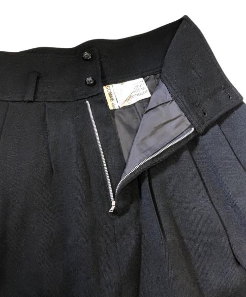 COMME des GARCONS（コムデギャルソン）COMME des GARCONS (コムデギャルソン) 80's ウールタックスカート ブラック サイズ:Ｍの古着・服飾アイテム