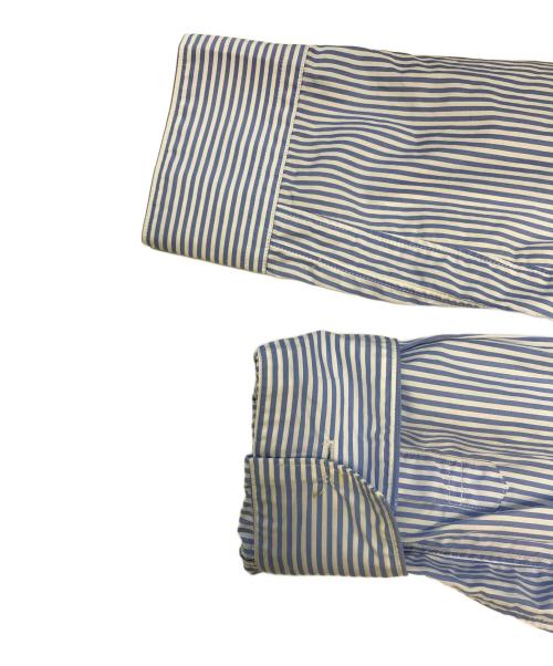 COMME des GARCONS SHIRT（コムデギャルソンシャツ）COMME des GARCONS SHIRT (コムデギャルソンシャツ) パッチワークストライプシャツ ブルー サイズ:Ｓの古着・服飾アイテム