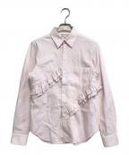 COMME des GARCONS COMME des GARCONSコムデギャルソン コムデギャルソン）の古着「フリルシャツ」｜ピンク
